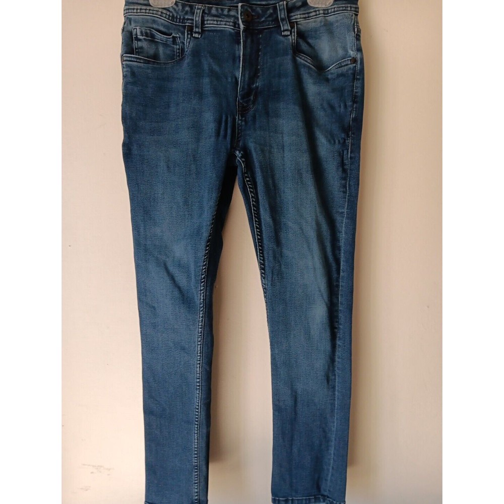 The Perfect Jean NYC Skinny Fit Jeans Stretch Denim Mens 31x30 Blue Pants Cotton - Picture 14 of 16